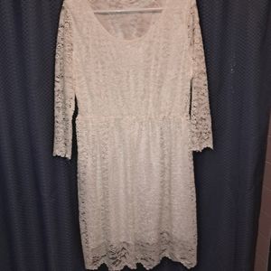 White lace dress